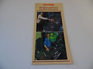 Vintage Tool Brochure Kennedy Tool Boxes Work Benches  tri fold