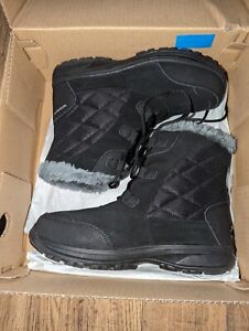 Columbia Women's Size 9 Ice Maiden Shorty Warm Insulated Snow Boots Black