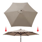 Replacement 9ft Patio Umbrella Cover Sunshade Canopy 6 Ribs Outdoor