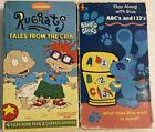 BLUE'S CLUES Blue ABC's and 123s Rugrats Tales From The Crib Lot Nickelodeon VHS