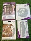 Lot Of 4 Pkgs Crafter's Companion & Momenta Metal Cutting Dies Folders Stamps