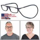 Hanging Folding Magnetic Reading Eyeglasses Glasses Front Click Connect Neck USA