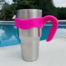 Pink Tumbler Handle, holder for 30 oz fits YETI, Most others