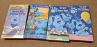 BLUE'S CLUES Birthday Story Time Safari Pajama Party VHS Tapes - Lot of 4
