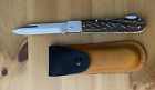 Vintage Mikov Bone Handle Pocket Knife Czechoslovakia Stainless