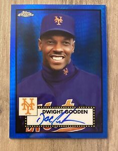 New Listing2021 Dwight Doc Gooden Topps Chrome Platinum 25/99 Blue Refractor On-Card Auto