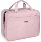 BALULHG Pink Toiletry Bag, Makeup Organizer, Travel Bag for Women Mens Toiletrie