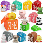 Learning Toy for Toddlers 1 2 3 Year Old, 10 Farm Animal Toys & 10 Barns, Cou...