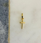 14K Solid Real Gold Small Cross 18mm x 6 mm / 14K Solid Gold 0.7