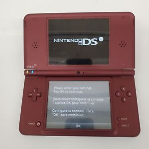 Untested Replacement Parts Maroon Nintendo DSi XL P/R