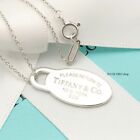 Tiffany & Co. Return to Oval Tag Pendant Necklace 16