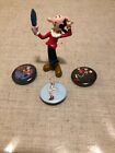 OLIVE OYL FIGURINE AND PIN  BUTTON LOT NEW