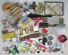 Junk Drawer Lot Old Vintage Antiques Hardware Pins Watches Key Chains Ceramics