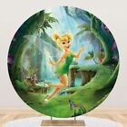 Round Tinkerbell Backdrop Girls Birthday Party Circle Photo Background Banner