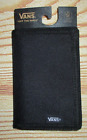 MENS VANS OFF THE WALL SOLID BLACK TRIFOLD WALLET