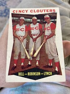 1960 Topps - #352 Jerry Lynch, Gus Bell, Frank Robinson