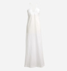 New JCREW $118 Size XXS Cross-Back Beach Dress Linen Cotton Blend White BX641
