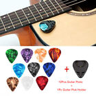 10Pcs Plectrums 1 Pick Holder Electric Celluloid Acoustic Guitar Picks Col L_-_