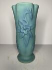 Vintage Van Briggle Pottery Ming Blue Vase Blue Green Columbine Vase Flower