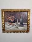 Antique 1934 Gorgeous Still Life Oil Painting