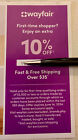 Wayfair 10% Off First Order expires 6-14-2024 New Members Only Coupon
