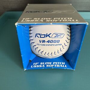 Reebok RBK USSSA white softball VR-4000  12