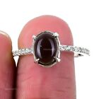 Natural Montana Agate Gemstone 925 Silver Statement Ring Size 8.5 For Girls
