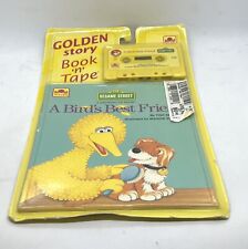VTG Golden Story Book ‘n’ Cassette Tape Sesame Street “A Birds Best Friend” 1991