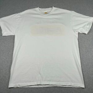 Vintage Power Bar Shirt Adult Large White Single Stitch Workout Exercise Men 90s