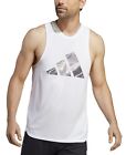 Adidas Mens D4M Moisture-Wicking Hiit Training Tank Shirt White 2XL  $35.00