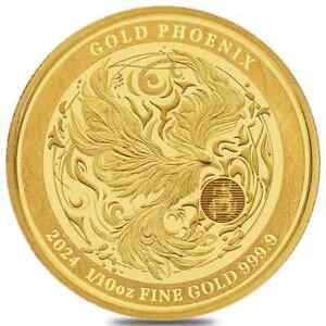 2024 Niue 1/10 oz Phoenix Gold Coin .9999 Fine