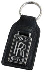 Rolls Royce leather and enamel car key ring / fob