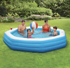 *NEW* Summer Waves 10' Octagonal Inflatable Family Pool