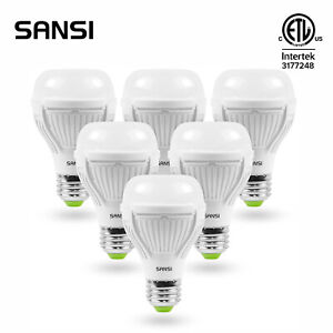 SANSI 6 Pack A15 9W LED Light Bulb 900Lumens 60W Equivalent LED Lamp 5000K ETL