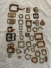 LARGE MIXED LOT OF ANTIQUE BUCKLES DUG IN RHODE ISLAND