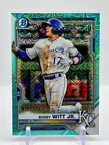 2021 Bowman Chrome Bobby Witt Jr #'ed/225 Aqua Mega Box Mojo RC Royals
