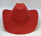 Serratelli Red Felt Cowboy Hat - PWSTARS5RED SIZE  7  1/8