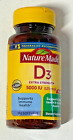Nature Made Vitamin D3 5000 IU Ultra Strength Softgels - 180 Count