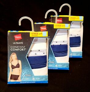 Hanes Women’s Panties 5/S - 12 Pairs Boyshort X-Temp Constant Comfort Underwear