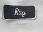 RAY USED EMBROIDERED VINTAGE SEW ON NAME PATCH TAGS ASSORTED COLORS AVAILABLE