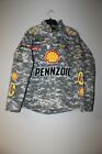 New Joey Logano #22 Pennzoil camouflage NASCAR twill cotton jacket men's XL