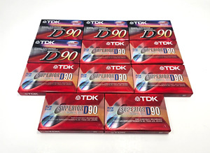 New ListingVintage Blank Cassette Tape Lot of 11 Mixed TDK D90 NEW & SEALED