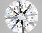Lab-Created Diamond 3.22 Ct Round E VS1 Quality Ideal Cut IGI Certified Loose