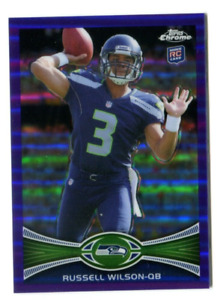 2012 Topps Chrome Purple Refractors #40 Russell Wilson 405/499 Seahawks A36 140
