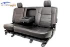 Ford Super Duty Seats Crew Cab Rear Seat Black Leather F250 F350 F450 F550 F650 (For: Ford F-250 Super Duty King Ranch)