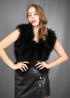 149 NEW GORGEOUS REAL OSTRICH COAT FUR JACKET LUXURY VEST BEAUTIFUL LOOK SIZE S