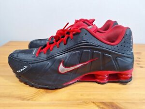Nike Shox R4 Black Red Running Shoes Men's Size 13 104265-053 RARE