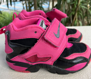 Nike Air Diamond Turf Toddler Pink Sneakers 11C RARE !!! With Original Laces