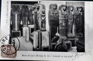 EGYPT 1906 DE LA RUE / MAXICARD PHAROES MUSEUM SIGNED ARCHAEOLOGY EGYPTOLOGIST