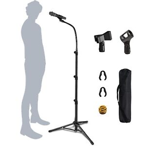 Mic Stand Boom Microphone Stands Tripod Gooseneck mic arm stand Height Adjust...